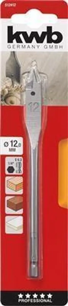 KWB Speedboor Lepelboor 12mm Profi - 5124