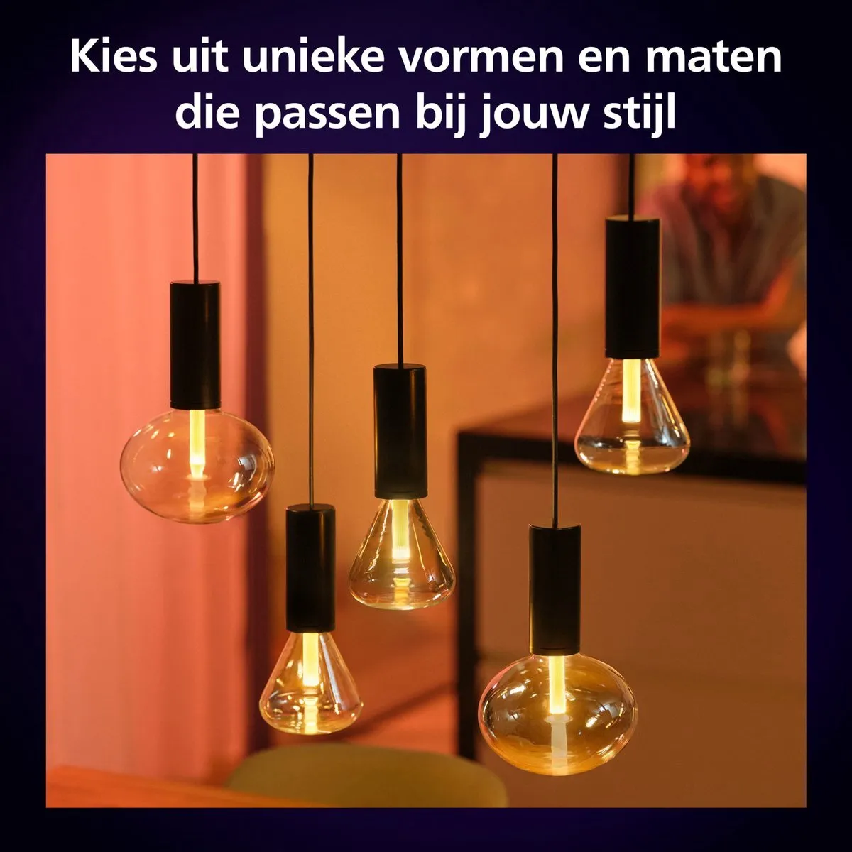 Philips Hue Lightguide Hanglamp Zwart - E27 RGBW