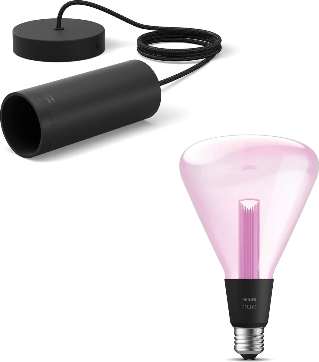 Philips Hue Lightguide Hanglamp Zwart