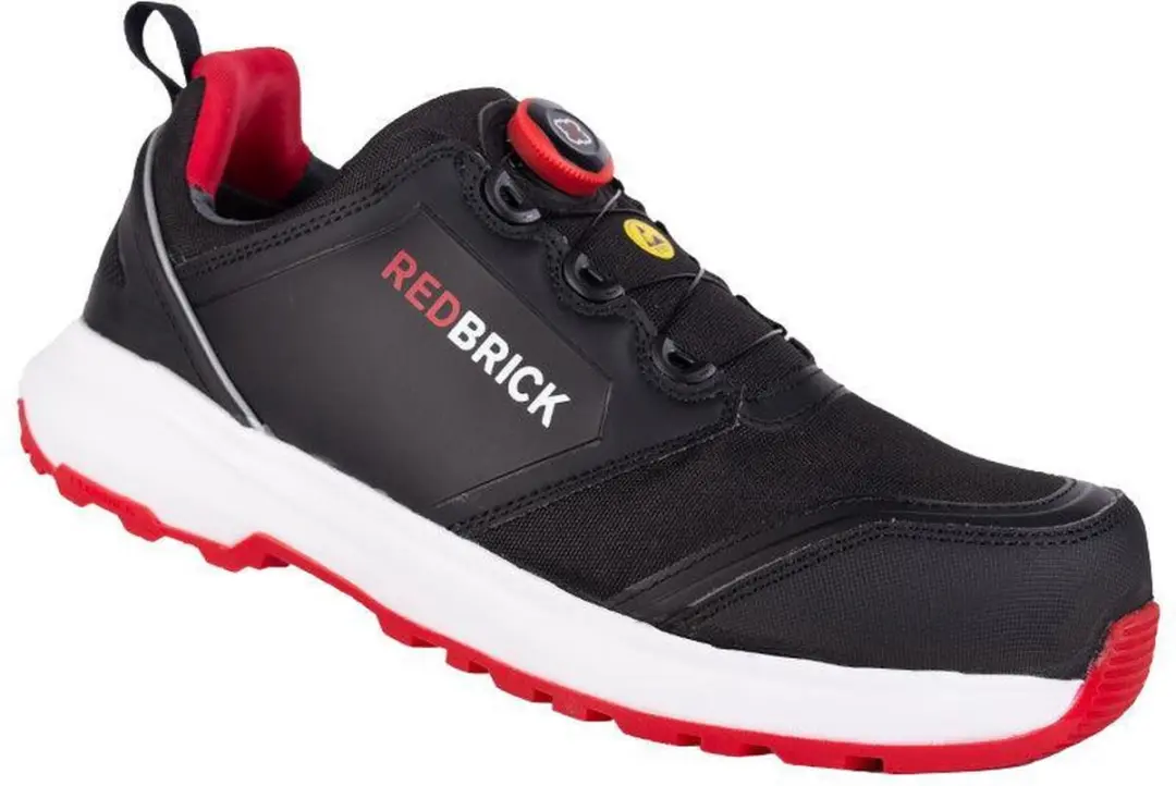 Redbrick Pulse Speed Lace Laag S3 32325 - Werkschoenen - Zwart/Rood