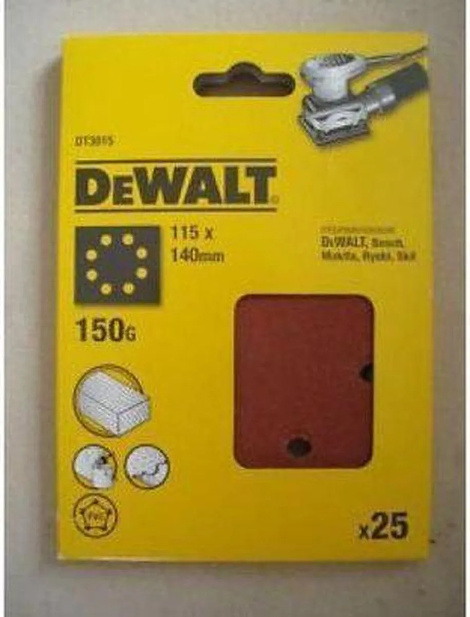 DeWalt Schuurvel K150 140x115mm - 25 Stuks