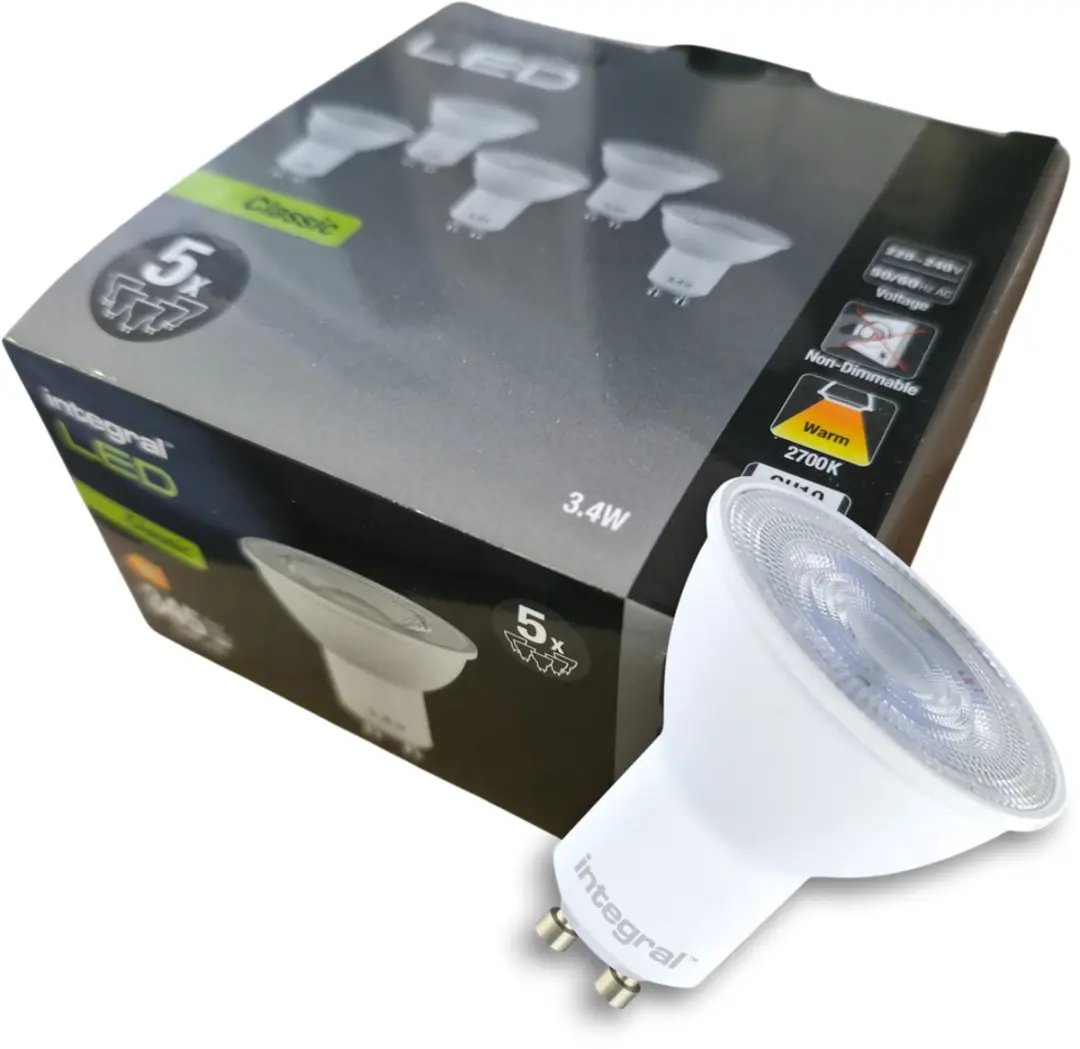 Integral LED GU10 3.6W 2700K