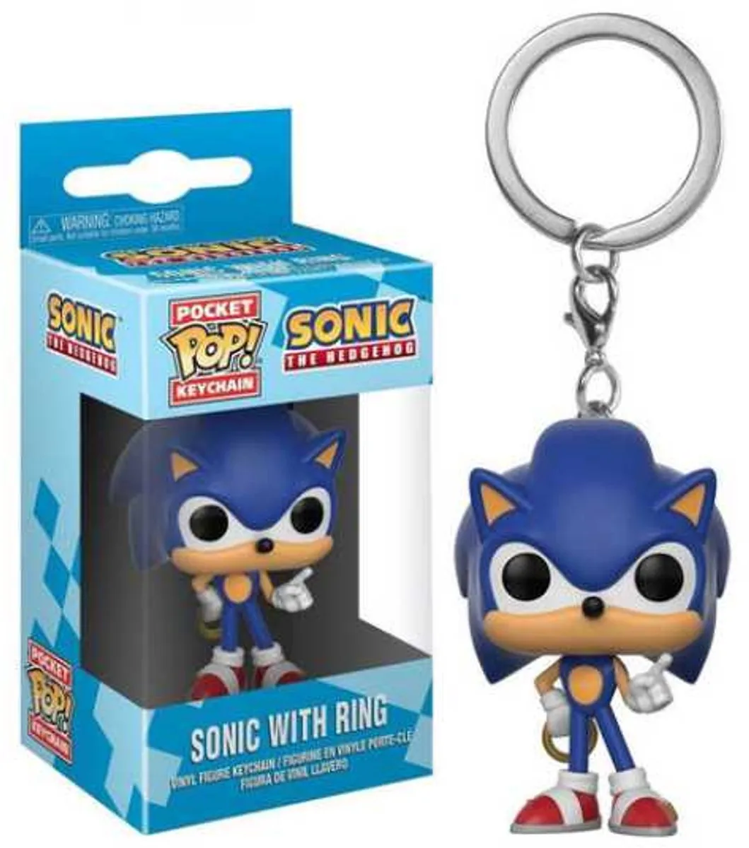 Funko Sonic Pocket Pop Keychain - Sonic met Ring - Multicolor