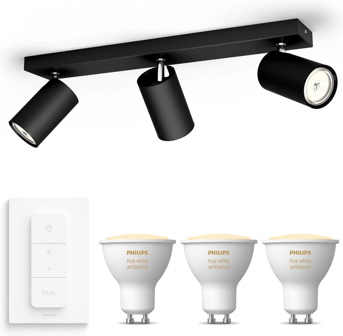 Philips Hue Kosipo Opbouwspot Zwart
