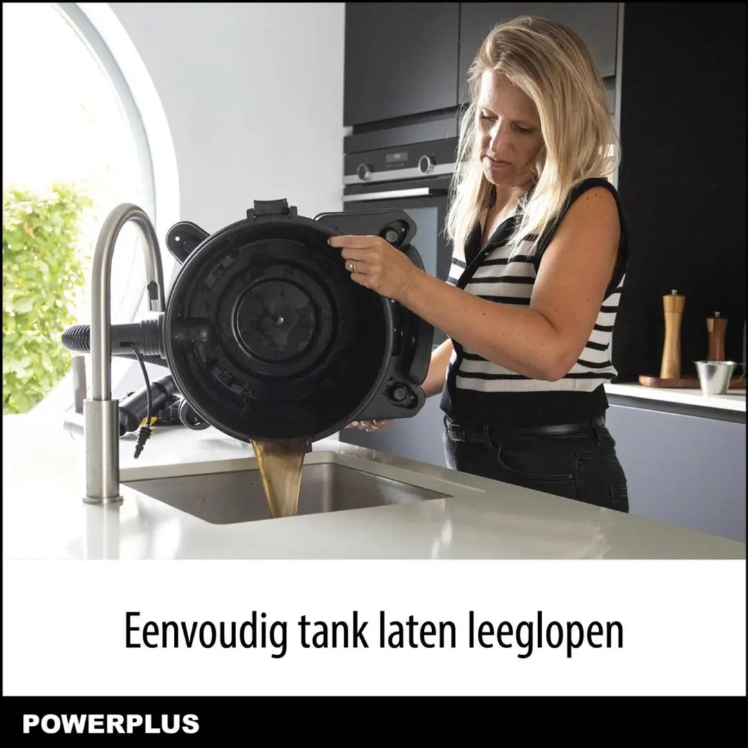 Powerplus POWX3265 Stofzuiger Tapijtreiniger Nat-Droog 1600W 20L - Geel
