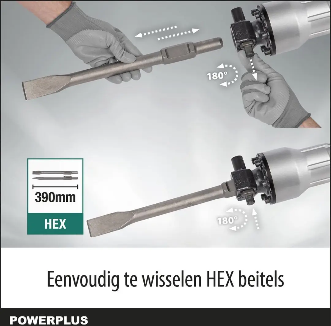 Powerplus Pro Power Breekhamer 1700W SDS