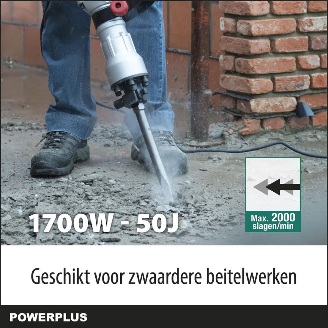 Powerplus Pro Power Breekhamer 1700W SDS