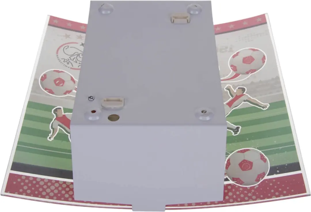 Ajax Plafondlamp Voetballer - 1x40W - Ø26cm - Rood/Wit