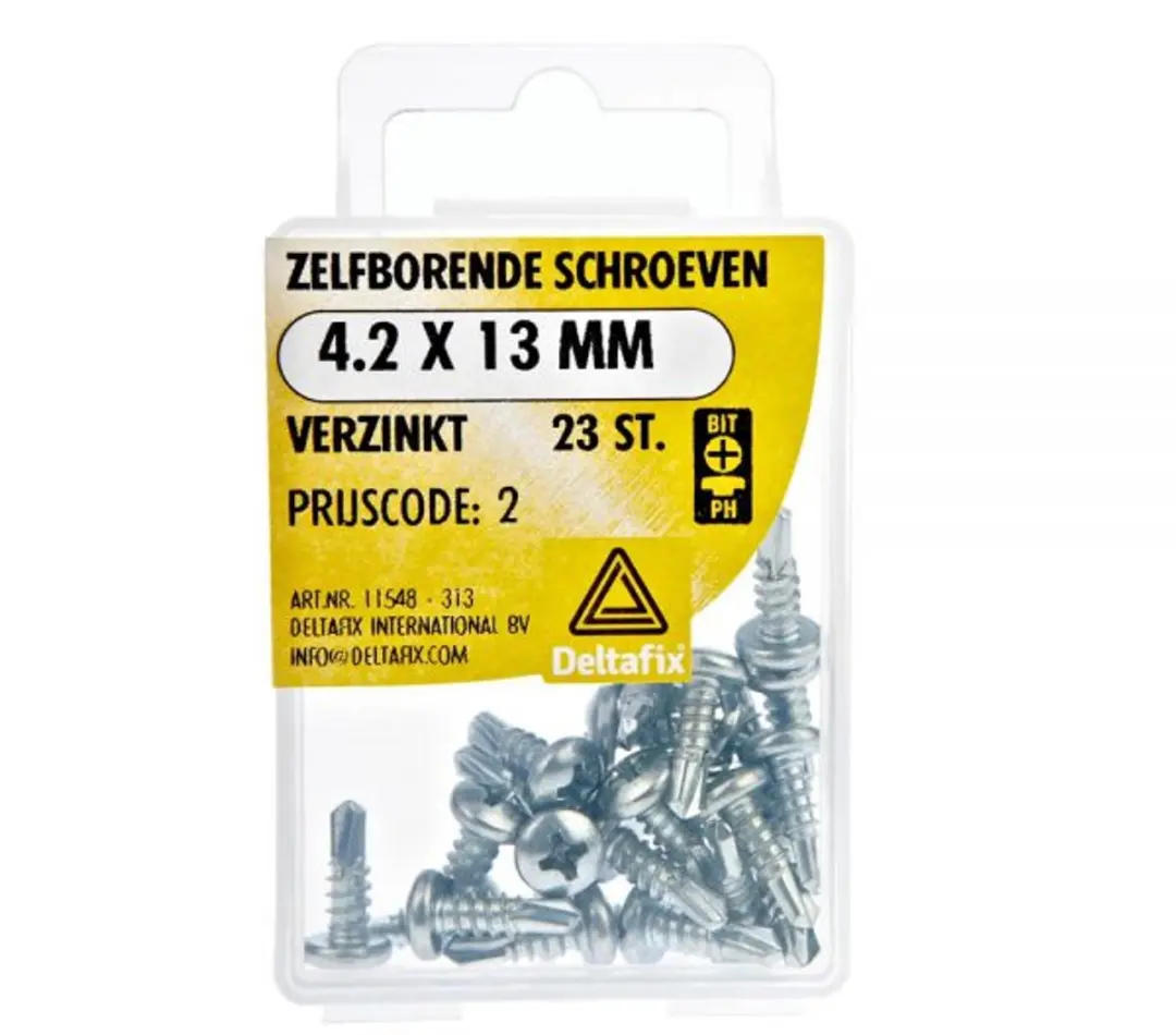 Deltafix Zelfborende Schroeven 4.2x13mm - 23 Stuks