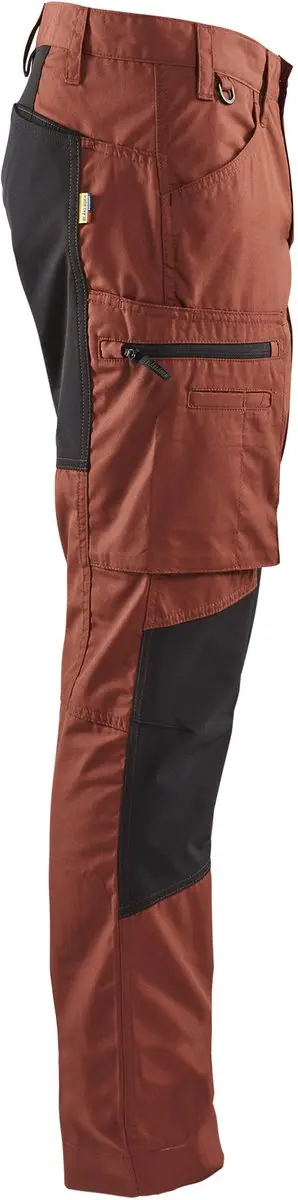 Blåkläder Service Werkbroek 1459-1845 - Gebrand rood/Zwart - Maat 52