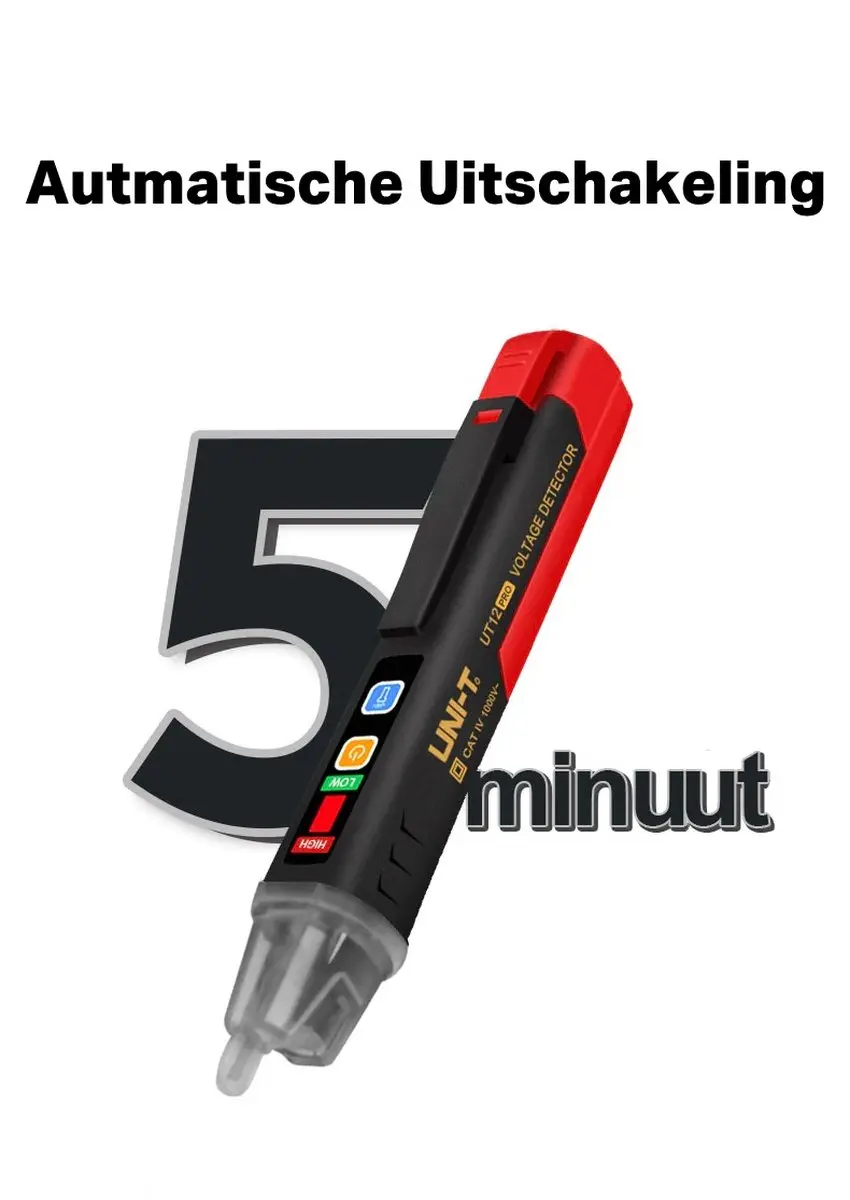 UNI-T Draagbare Voltage Detector - Contactloos - Zwart