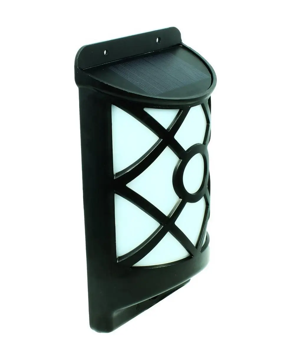 Powerplus Kiwi Solar Wandlamp - 66 LEDs - 20cm - Zwart