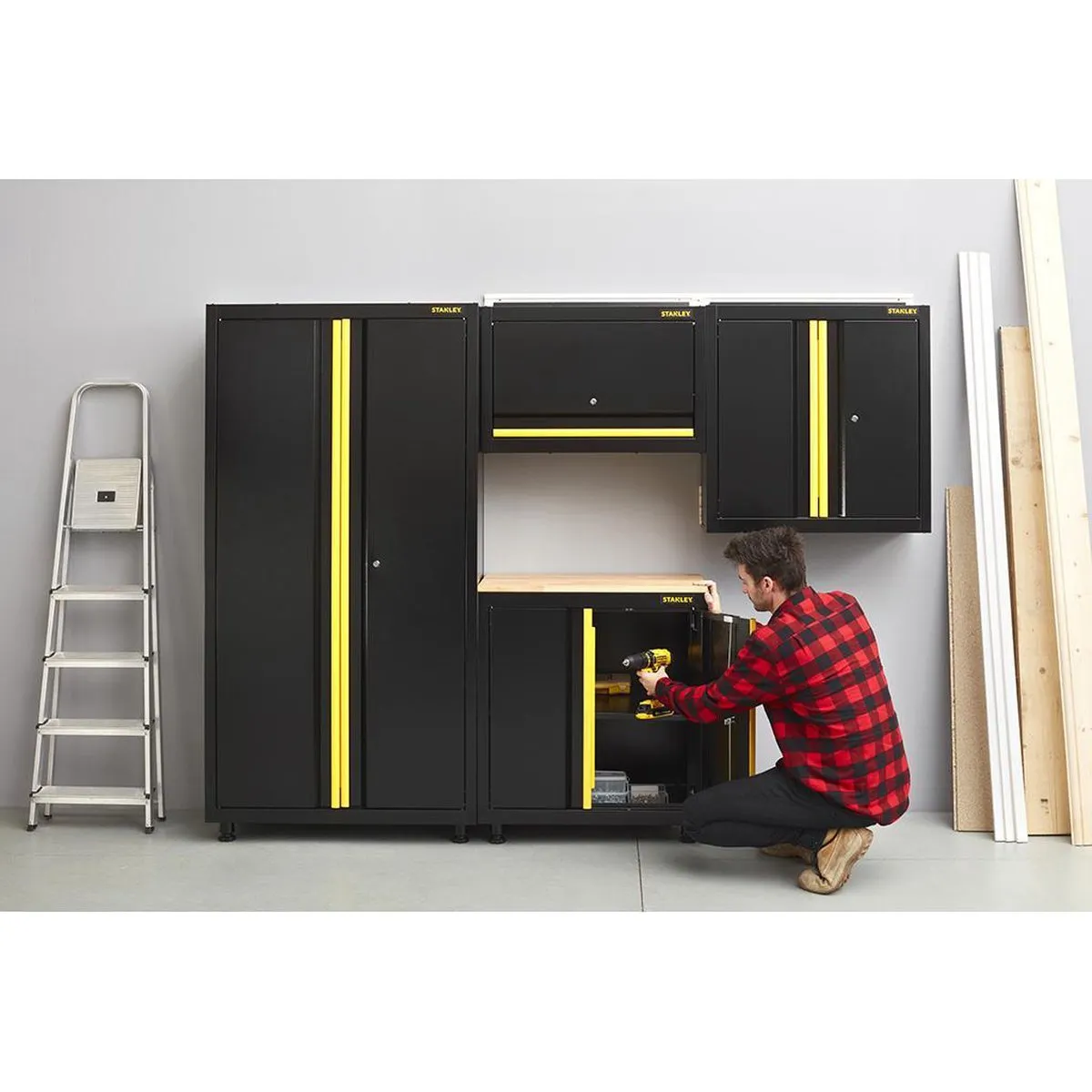 Stanley RTA STST97595-1 Lage Kast 2 Deurs - Zwart/Geel