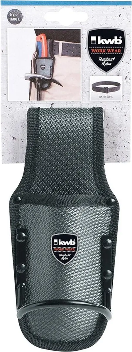 KWB Gereedschapstas - Nylon met metalen clip - Zwart