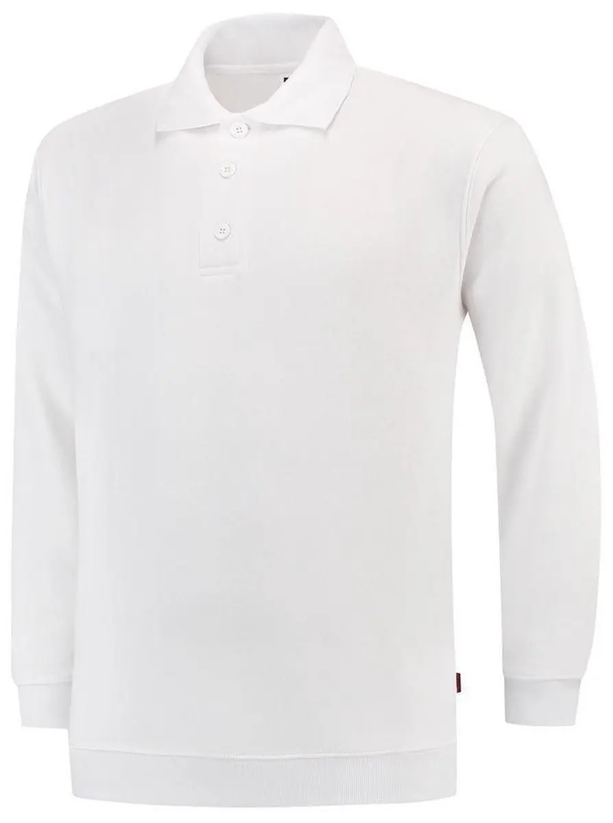 Tricorp Polosweater Boord 301005 - Wit - Maat S
