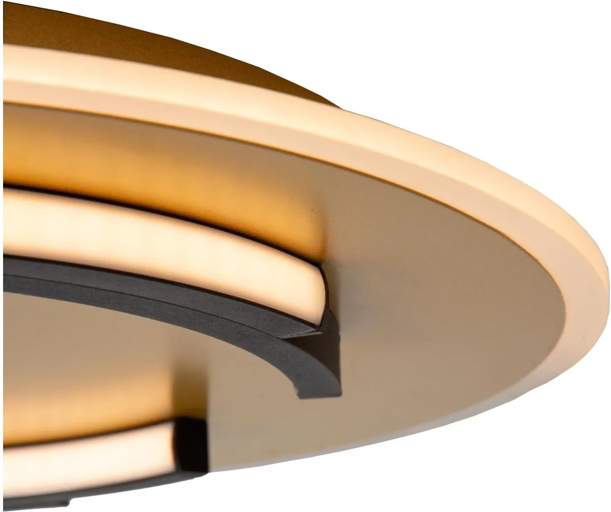 Lucide ANDREAS Plafondlamp Ø39,6cm - Mat Goud/Messing
