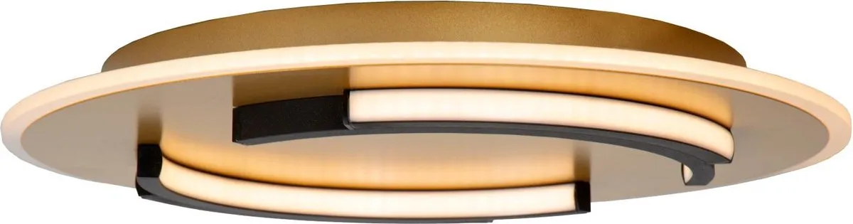 Lucide ANDREAS Plafondlamp Ø39,6cm - Mat Goud/Messing