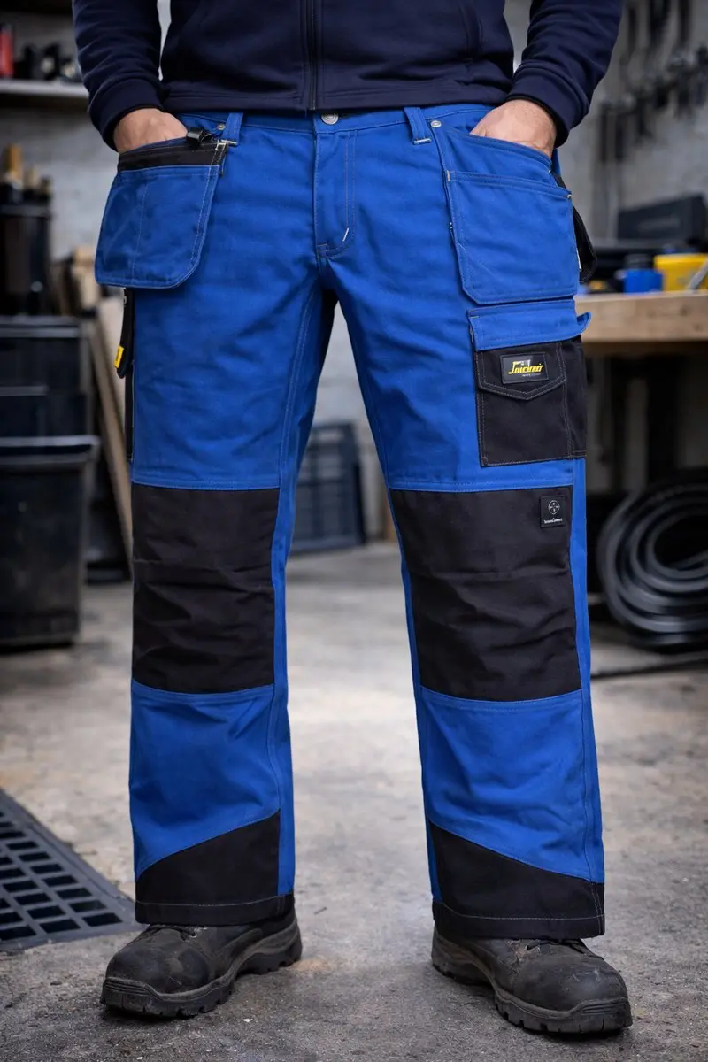 Snickers Workwear 3314 Craftsmen Werkbroek - Ocean/Black - Maat 100