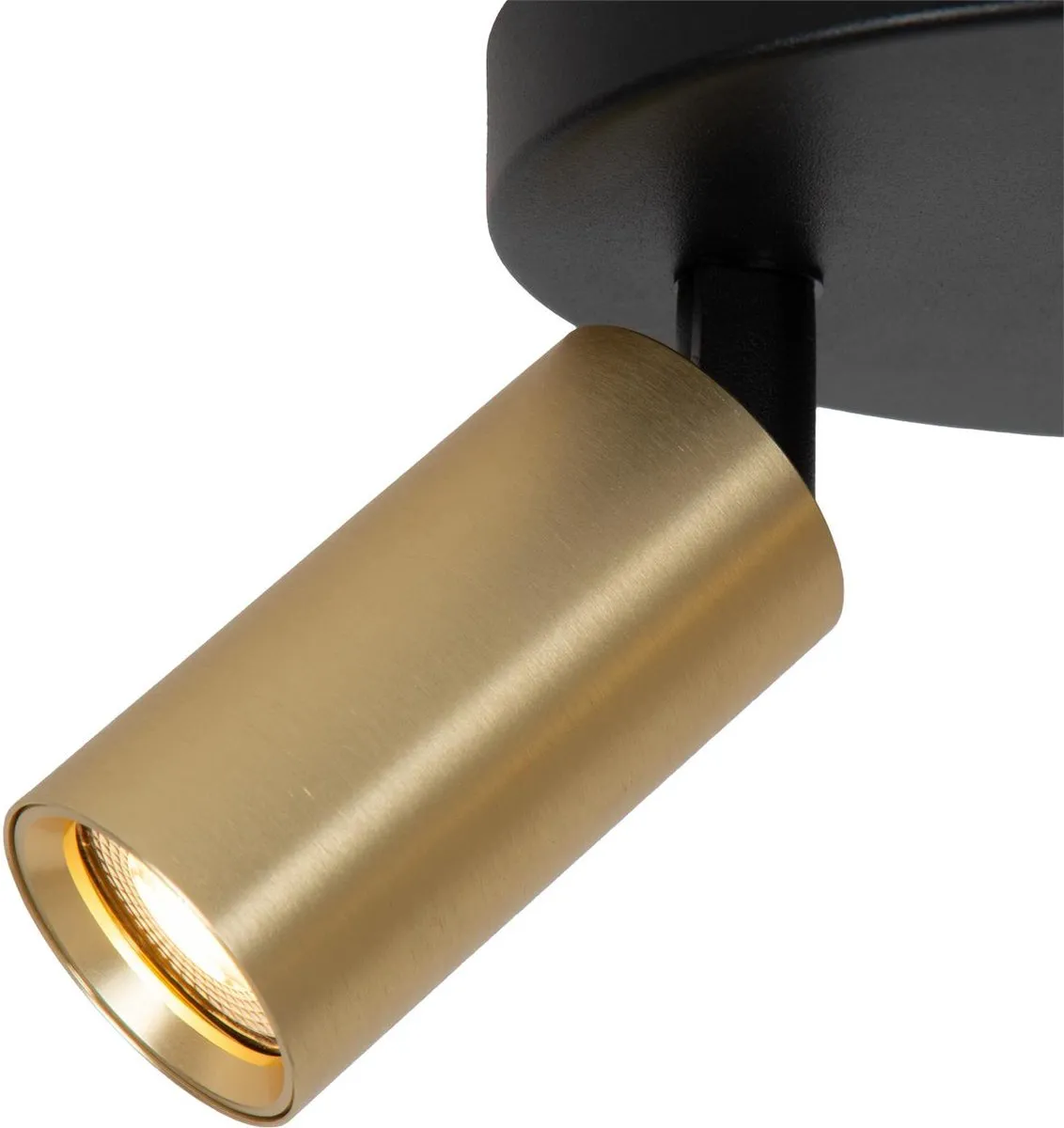 Lucide Ritmo Plafondspot Ø18cm - 3xGU10 Mat Goud/Messing