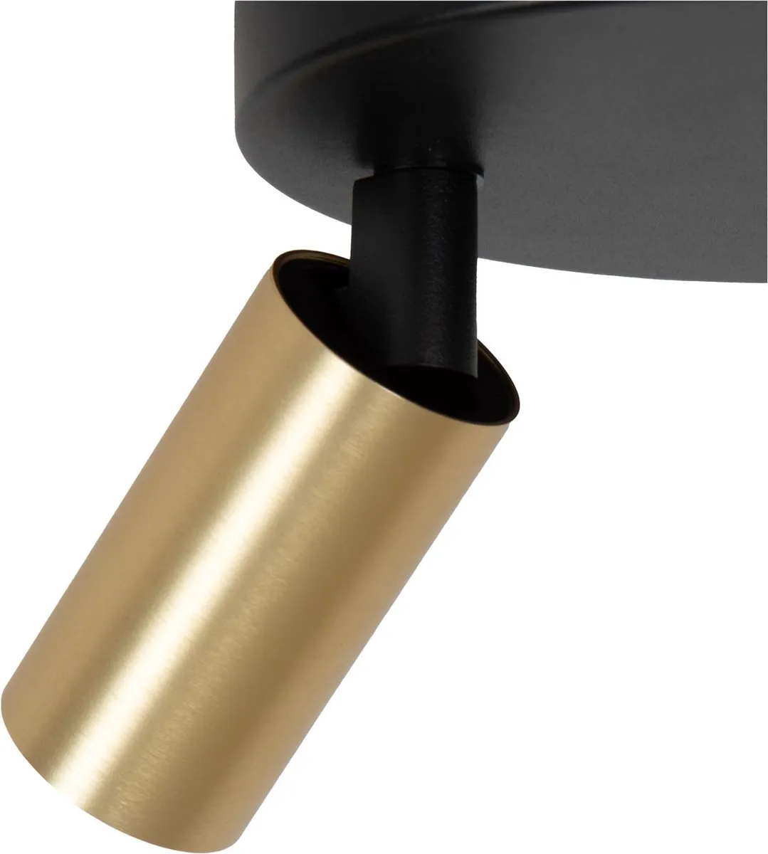 Lucide Ritmo Plafondspot Ø18cm - 3xGU10 Mat Goud/Messing