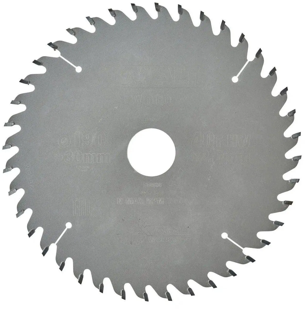 DeWALT DT4064 Cirkelzaagblad Hout 190mm 40T