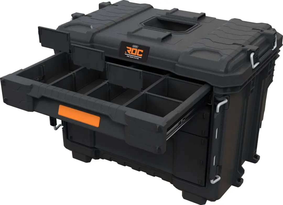 Keter Pro Gear XL Gereedschapswagen 3 Lades - 64x47x79cm Zwart