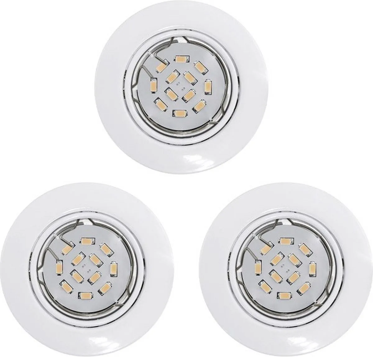 Eglo Peneto Inbouwspot LED Ø87mm - 3 Stuks - Wit