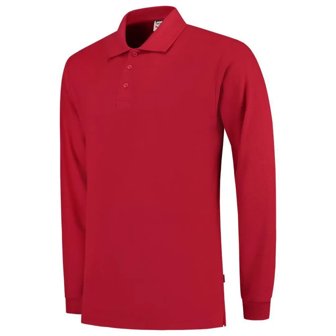 Tricorp Poloshirt Lange Mouw - Rood - Maat L