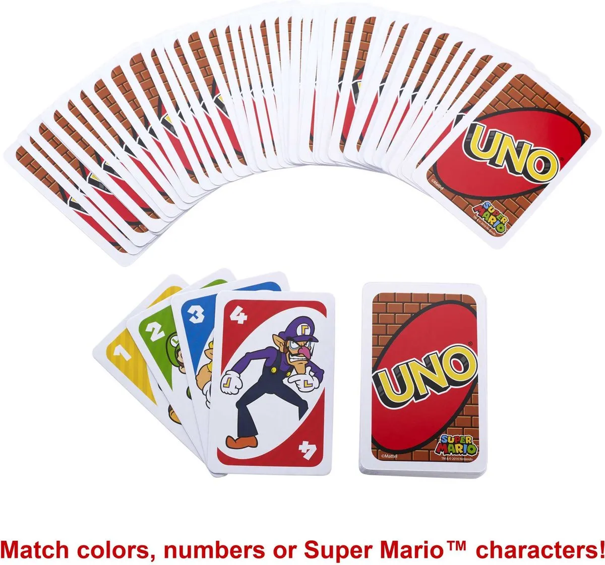 Mattel Games UNO Super Mario Kart - 2 tot 10 spelers