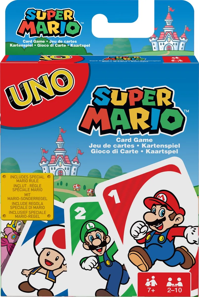 Mattel Games UNO Super Mario Kart - 2 tot 10 spelers