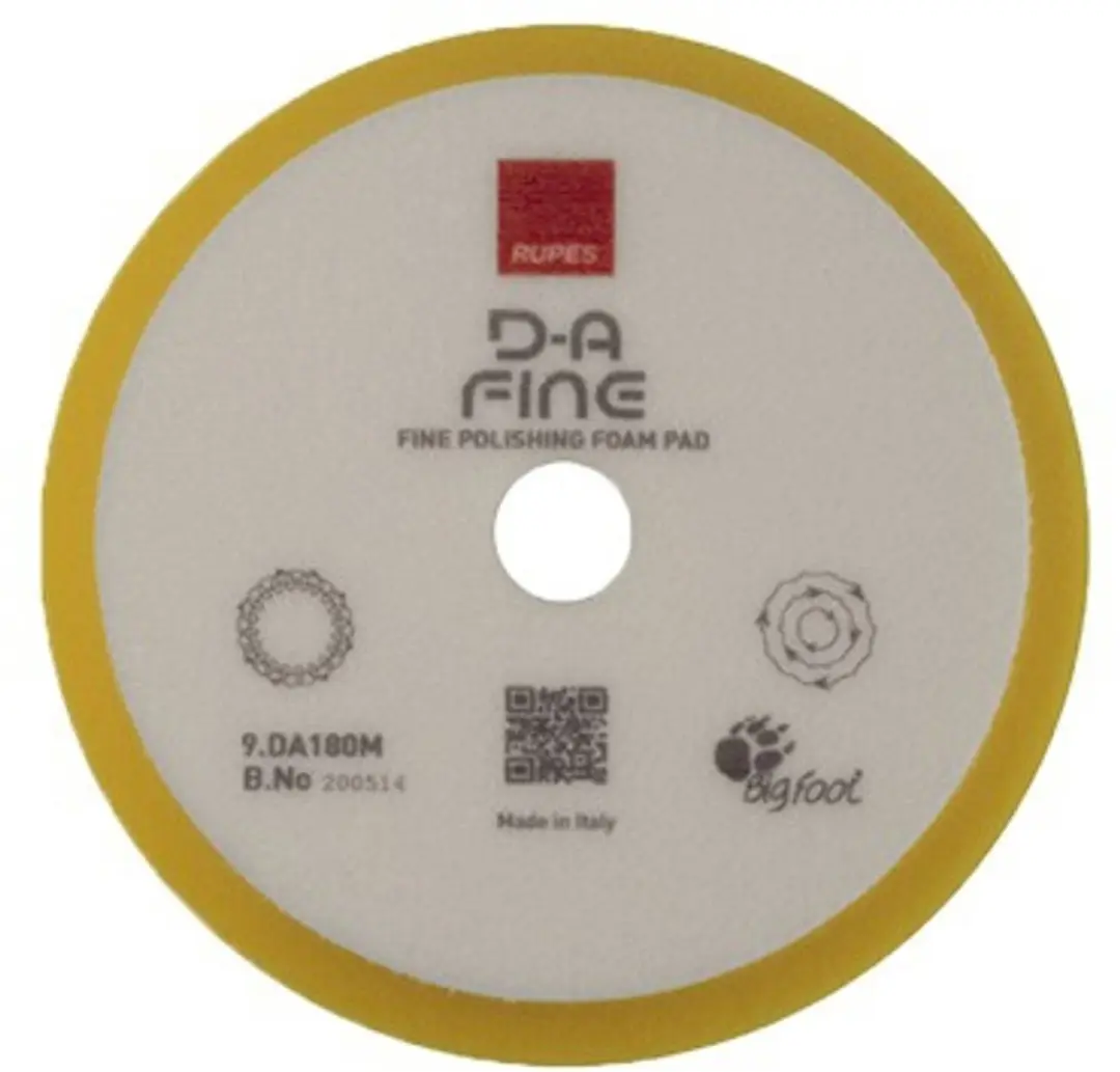 RUPES DA POLIJSTPAD MEDIUM GEEL 80MM