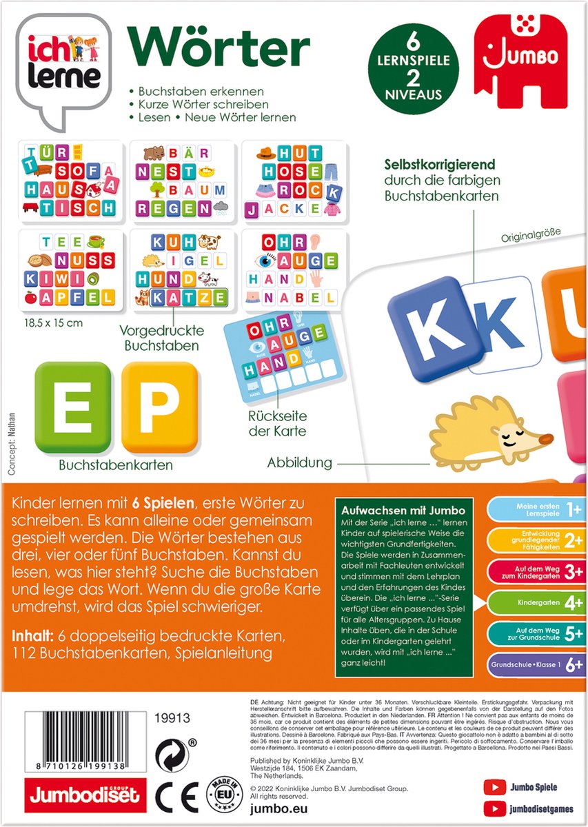 Ik leer Ich Lerne - Wörter, 4 jaar, Karton, Meerkleurig