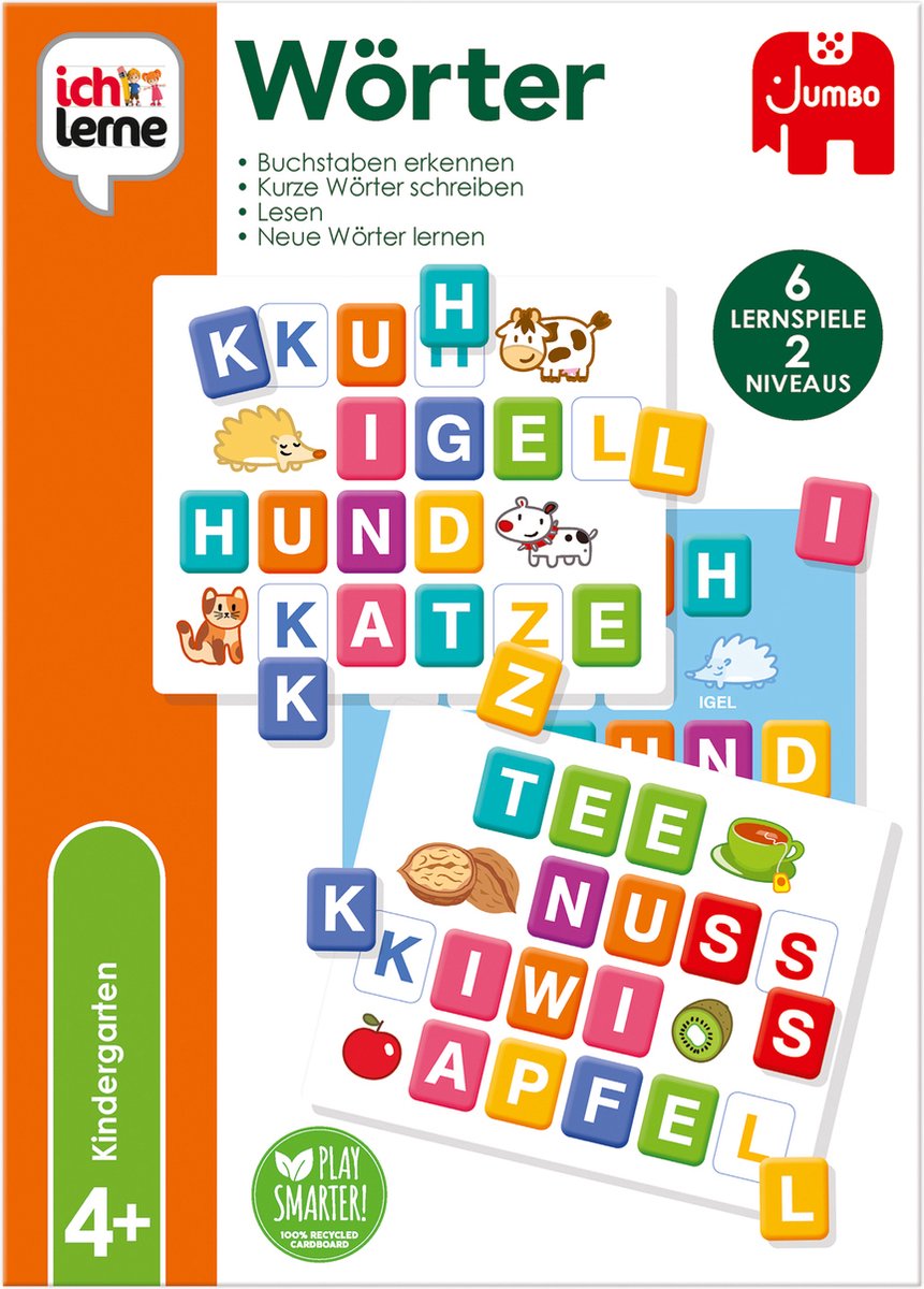 Ik leer Ich Lerne - Wörter, 4 jaar, Karton, Meerkleurig