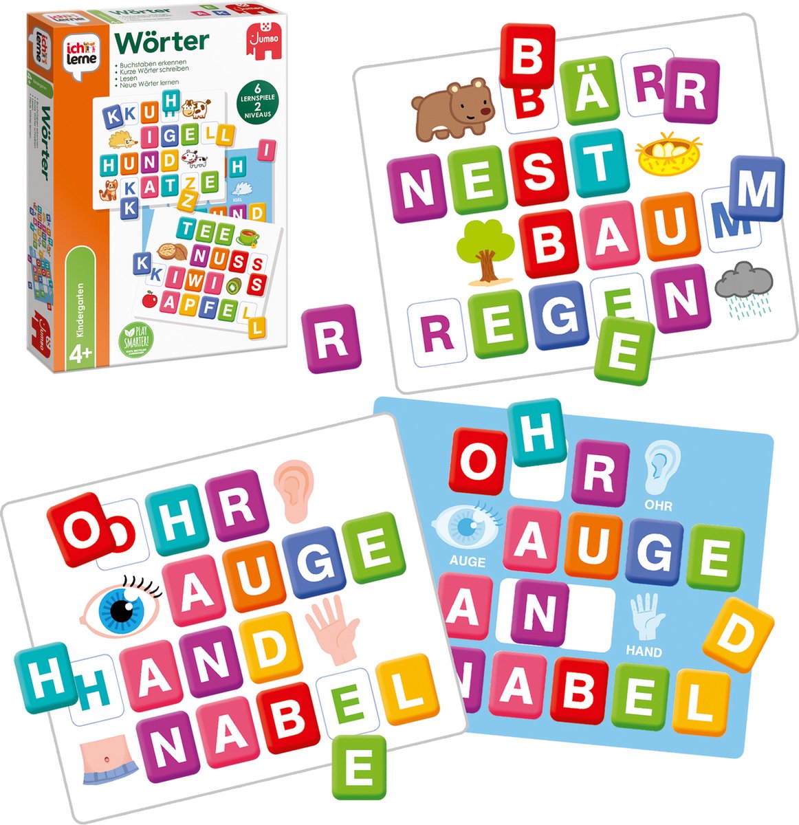 Ik leer Ich Lerne - Wörter, 4 jaar, Karton, Meerkleurig