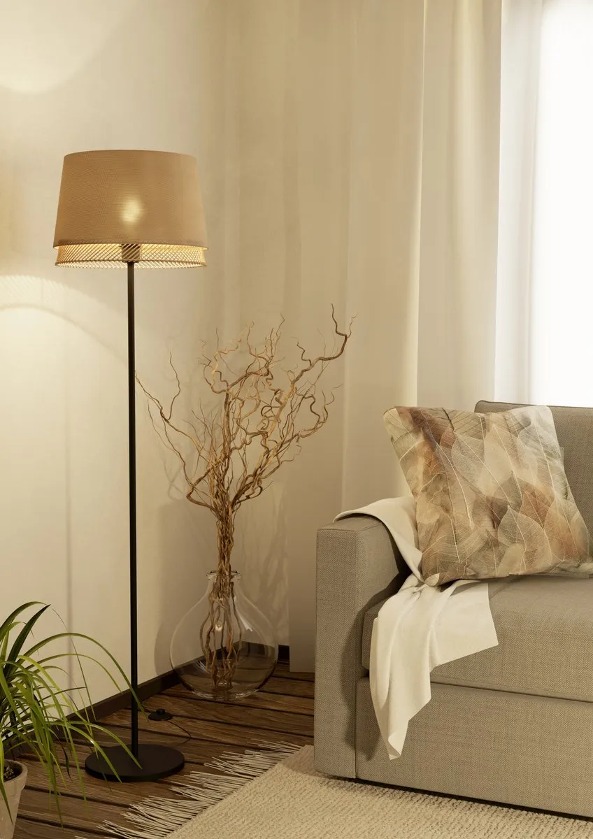 Eglo Tabley Vloerlamp E27 - 153 cm - Zwart