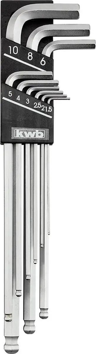 KWB Stiftsleutelset CV 9-delig 1476-00