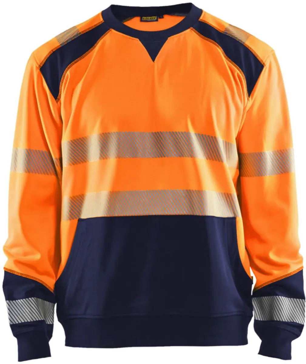 Blåkläder Sweatshirt High Vis 3541-2528 - XXL - Oranje/Marineblauw