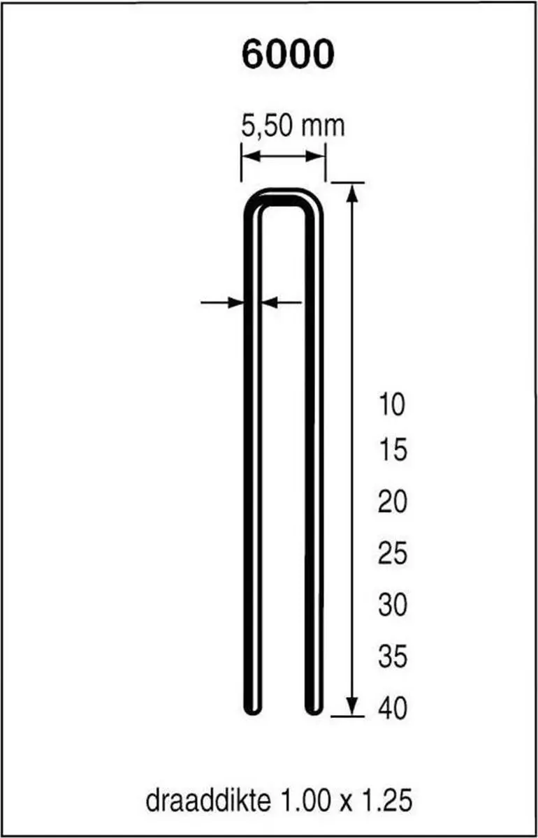 Dutack Nieten 6000 20mm - 6000 Stuks