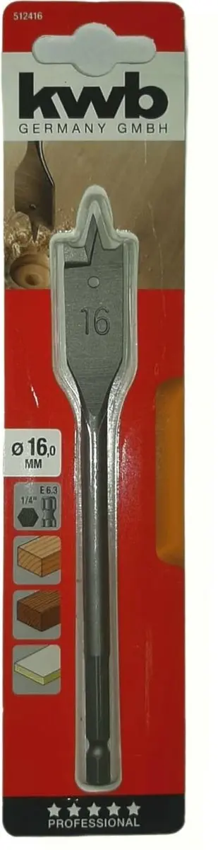 KWB Speedboor Lepelboor 16mm Profi