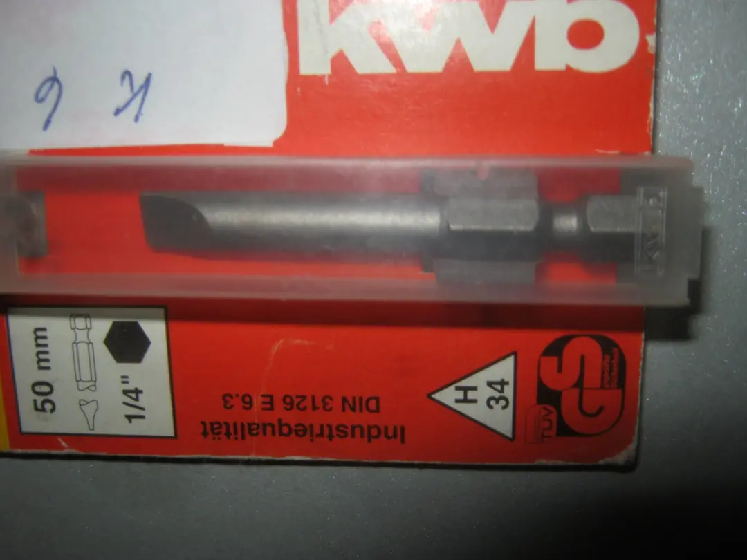 KWB Hardstalen Vlakbit 6mm 102806