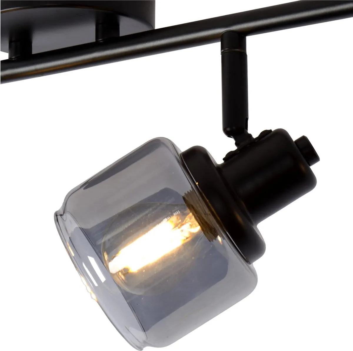 Lucide BJORN Plafondspot 4xE14 - Zwart