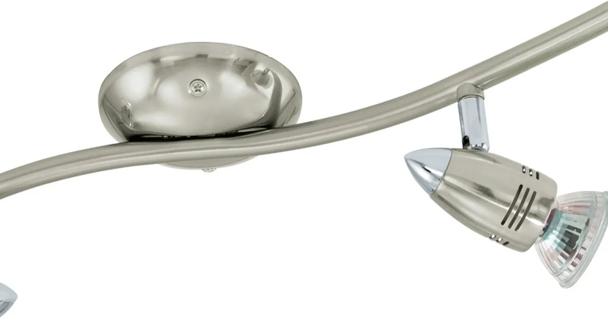 Eglo Magnum Plafondspots 4-delig - LED Nikkel-Mat/Chroom
