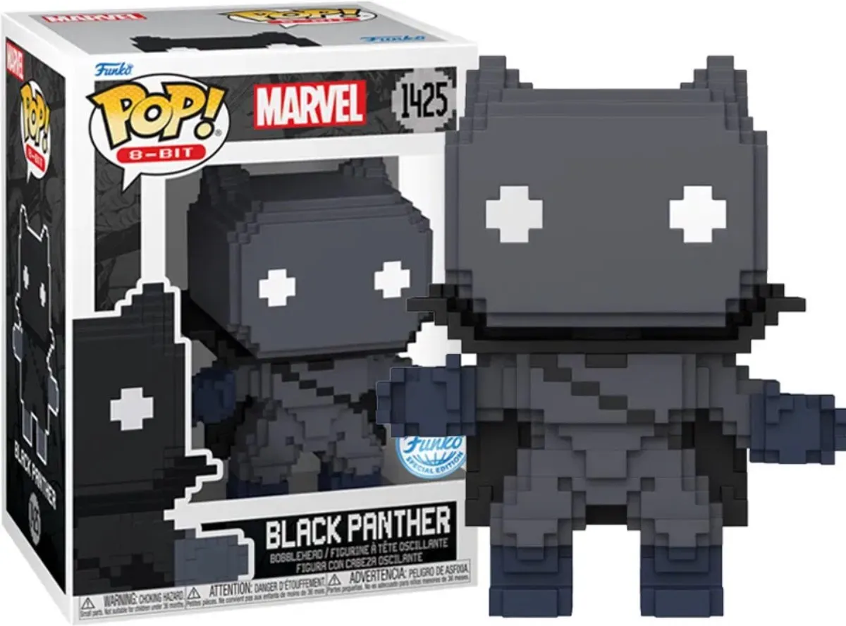 Funko Marvel POP! 8-Bit Black Panther Figurine - 9cm