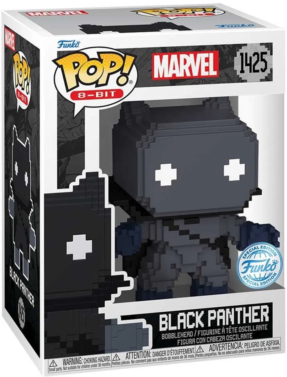 Funko Marvel POP! 8-Bit Black Panther Figurine - 9cm