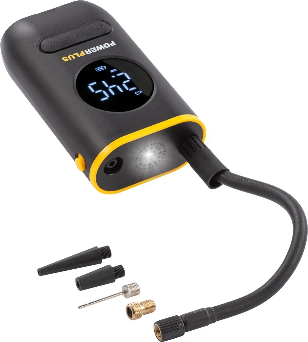 Powerplus POWX1710 Luchtpomp 16l/min - 8V - 4 Mondstukken