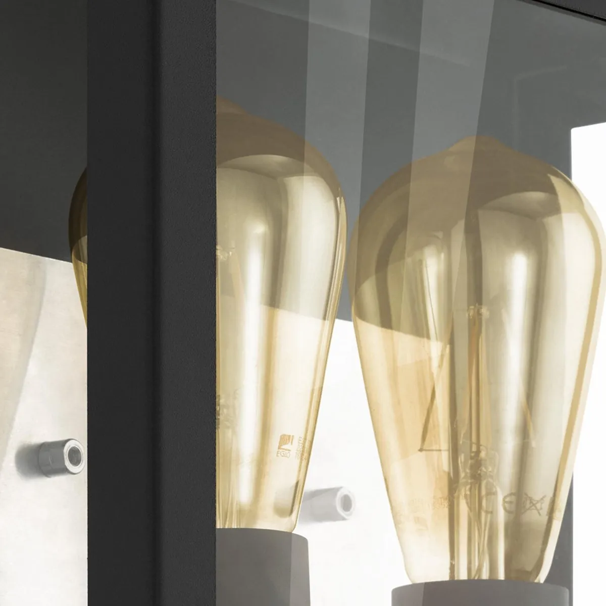 Eglo Soncino Wandlamp E27 IP44 - 2 Lichtpunten - Zwart