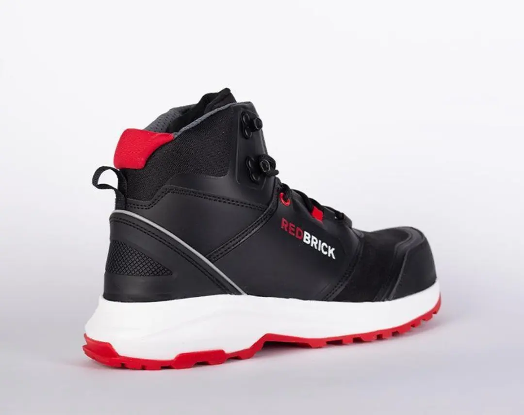 Redbrick Pulse Hoog S3 ESD 32321 - Werkschoenen 51 - Zwart/Rood