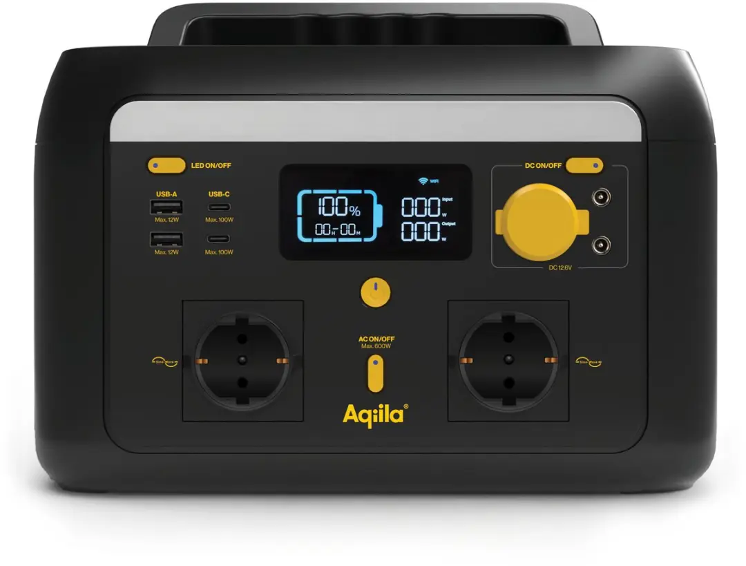 Aqiila Portable Powerstation 600W 512Wh