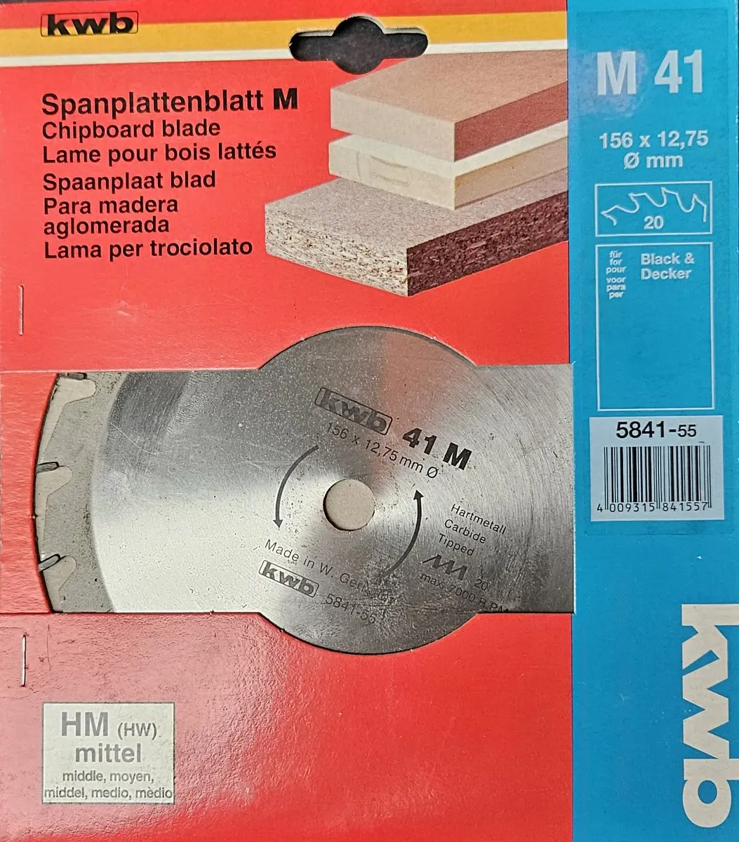 KWB 584155 Cirkelzaagblad 156mm