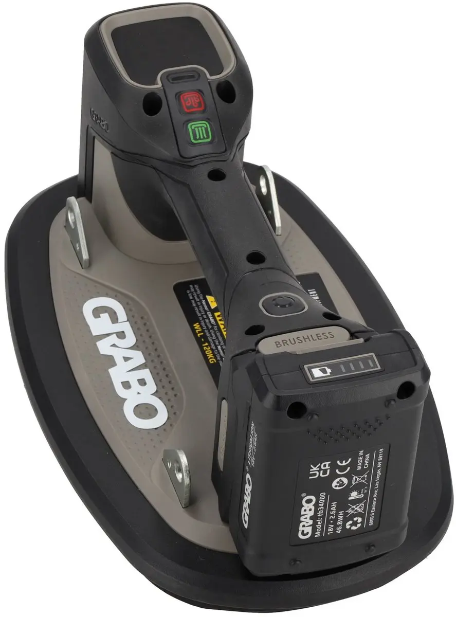 Grabo Pro Brushless in Tas - Zuignap 29cm - 120kg - Zwart - afbeelding 6 van 6